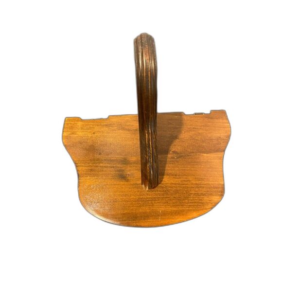 VTG Oak Wood Wall Hanging Knick Knack Display Shelf 12" x 8" - Picture 3 of 4